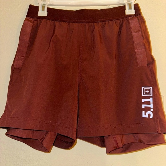 5.11 Tactical men’s PT-R HAVOC PRO SHORT fired brick S athletic activewear gym - Picture 1 of 8
